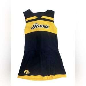 IOWA HAWKEYES Collegiate Cheerleader Dress – Black & Gold – Youth M